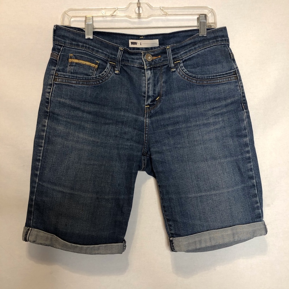 Levi’s  jean shorts with rolled hem